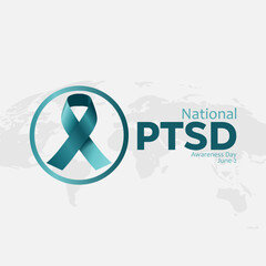 vector graphic of International PTSD Awareness Day, ideal for International PTSD Awareness Day celebration.