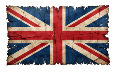 union jack flag rustic and vintage look