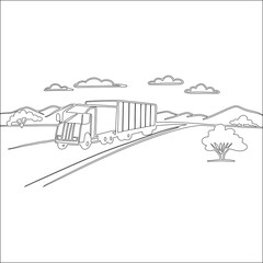 Vintage illustration of an old town cityscape with a stone bridge crossing a river under a cloudy sky, showcasing classic architecture and urban design