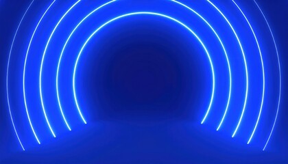 Obraz premium Dynamic neon light show futuristic environment digital art abstract background aesthetic patterns