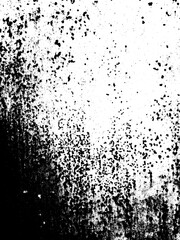 Heavy Black And White Grunge Texture Overlay