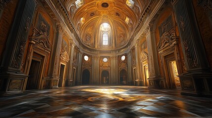 Grand Hallway of a Palace