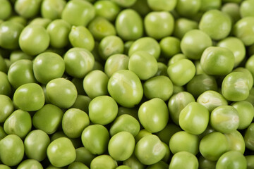 fresh green peas texture background