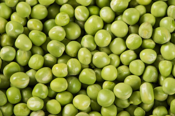 fresh green peas texture background