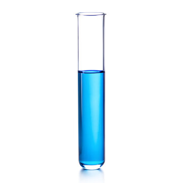test tube isolated on white
