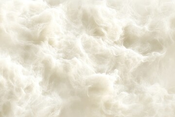Close-up view of fluffy, white textile texture.