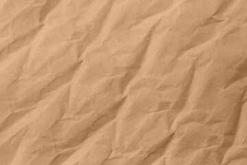 Abstract wrinkled brown crumpled paper texture background