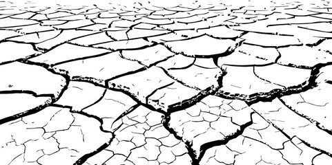 The white background features irregular patterns resembling parched earth.Gray textured background with blank space.Cracked white background with a dry, textured style.
 