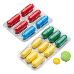 pills isolated on white
