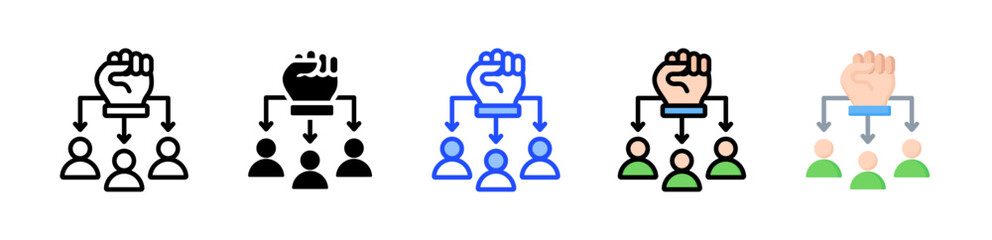 Customer Empowerment Icon Collection With Multiple Styles