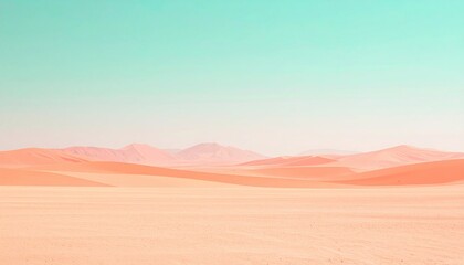 Fototapeta premium Exploring vast desert landscapes arid region photography natural environment wide-angle view serenity and isolation