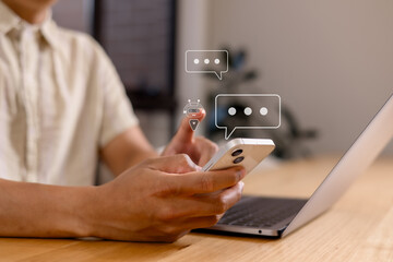 AI Symbolic, artificial intelligence of futuristic technology.transformation of ideas and the adoption of technology in business in the digital age, enhancing global