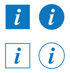 Info icons set. Info button. Black bubbles pointers information info signs.