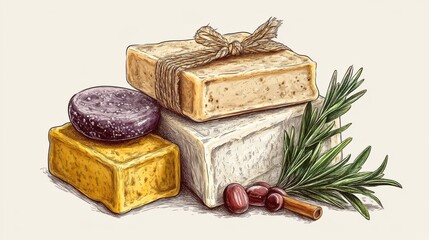 Natural ingredients for artisan soaps a cozy home workshop experience