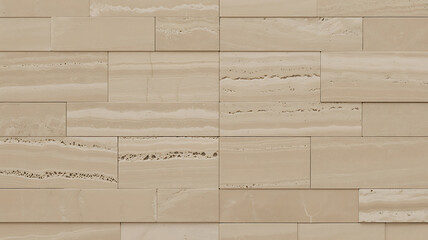 Beige Travertine Stone Wall Tile Texture Background