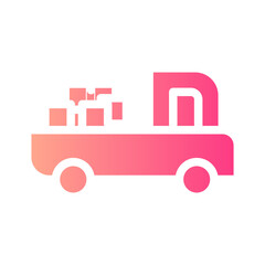 delivery gradient icon