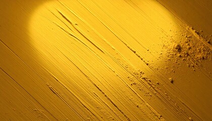 Analyzing powdery substance on a yellow surface indoor setting macro photography abstract concept