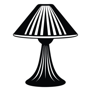 recommend clip art: Black desk lamp isolated on white street lamps collection Old street lamp black silhouette