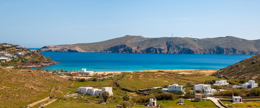 Paralia Agios Sostis (in Greek &Pi;&alpha;&rho;&alpha;&lambda;ί&alpha; &Omicron;&rho;&nu;ό&sigmaf;) Mykonos Island South Aegean Region (S&uuml;dliche &Auml;g&auml;is) Greece