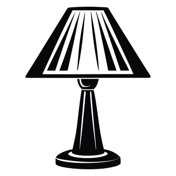 recommend clip art: Black desk lamp isolated on white street lamps collection Old street lamp black silhouette