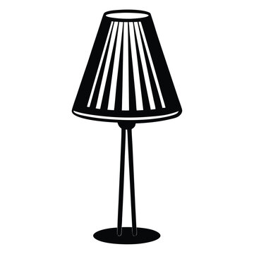 recommend clip art: Black desk lamp isolated on white street lamps collection Old street lamp black silhouette
