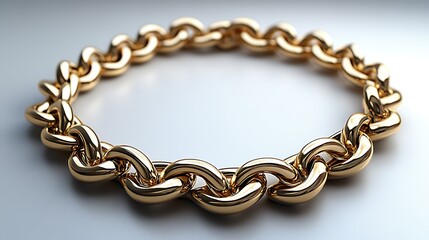Obraz premium Golden Chain Bracelet Luxury Jewelry Advertisement High Resolution Images Stock Photography