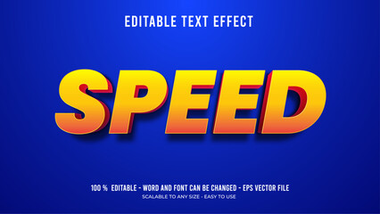Obraz premium speed editable text effect