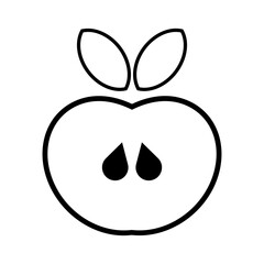 abstract apple monochrome design