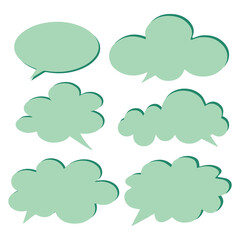 Obraz premium set of comic speech bubbles