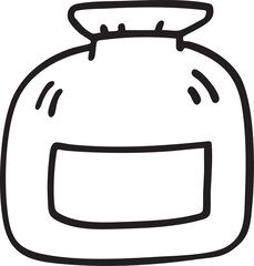 Fototapeta premium A simple stylized sack