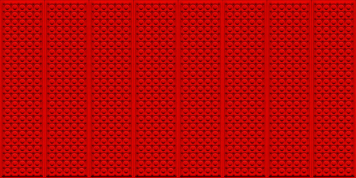Fondo rojo del rev&eacute;s de placa base de LEGO