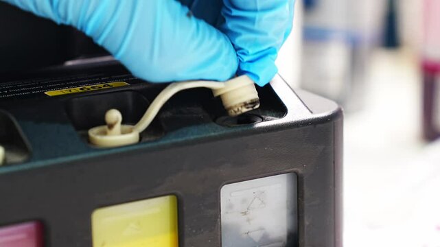 How to refill ink for continuous ink supply systems effectively