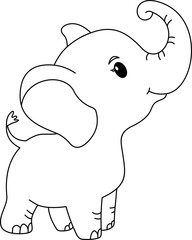 Cute Animal Coloring Line