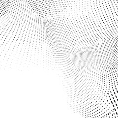 A swirling of numerous small dots creates a dynamic abstract vortex.