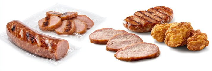 Obraz premium Grilled Meats and Poultry Selection