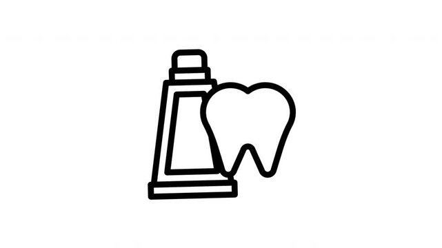 toothpaste animated icon