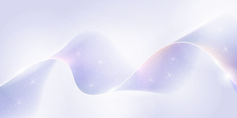 Soft pastel waves with glowing sparkles create a dreamy, elegant, and futuristic atmosphere.