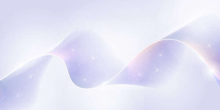 Soft pastel waves with glowing sparkles create a dreamy, elegant, and futuristic atmosphere.