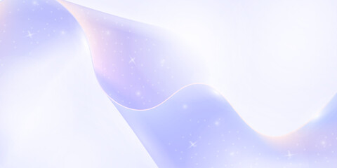 Soft pastel waves blend with glowing stars, creating a dreamy, futuristic abstract background.