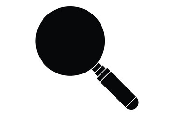 magnifying glass vector silhouette