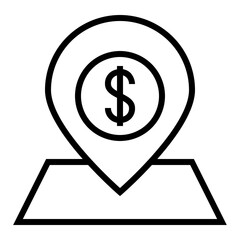  Money Location Pin