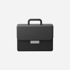3d Realistic Briefcase Icon vector Illustration