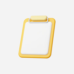 3d Realistic Clipboard icon Vector illustration