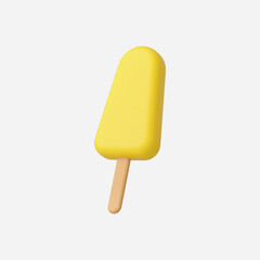 3d Realistic Ice Cream Icon Vector Illustration