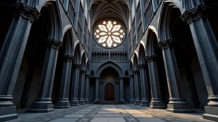 Fototapeta premium Gothic cathedral stone carving