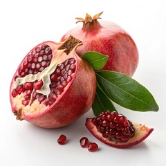 pomegranate on a white background