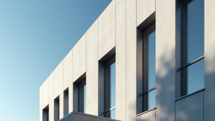 Modernist architectural detail, clean lines