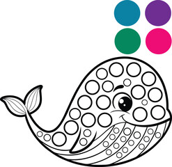 vector illustration of an abstract fish
