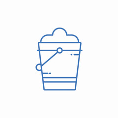 bucket icon icon sign vector