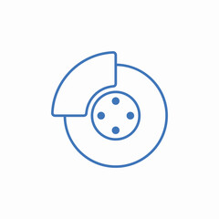 car breaks icon sign vector